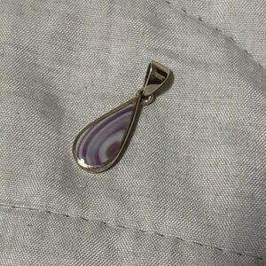 Elegant Purple Teardrop Necklace